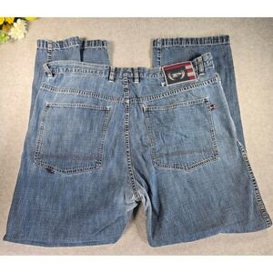 Phat Farm Y2K Mens Baggy Blue Denim Jeans Size 40x31 Streetwear Vintage Grunge